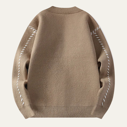 Men's Knitted Cardigan V Neck Button Down