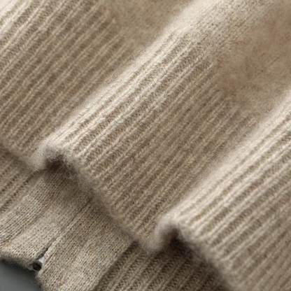 Men's Merino Mock Neck Zip Up Cardigan