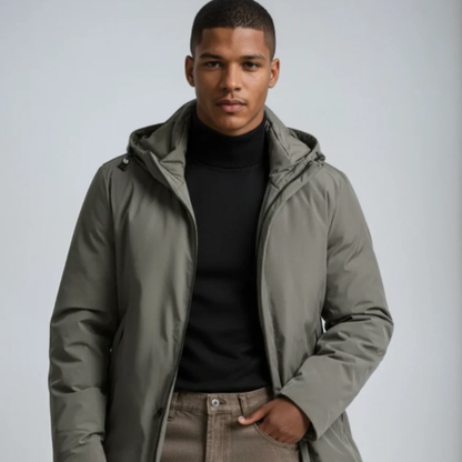 Men's Classic Fit Hooded Winter Coat