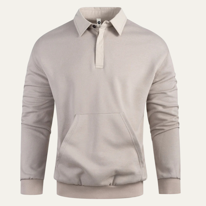 Marettimo Men's Cotton Polo Sweater With Pocket - VibreMode