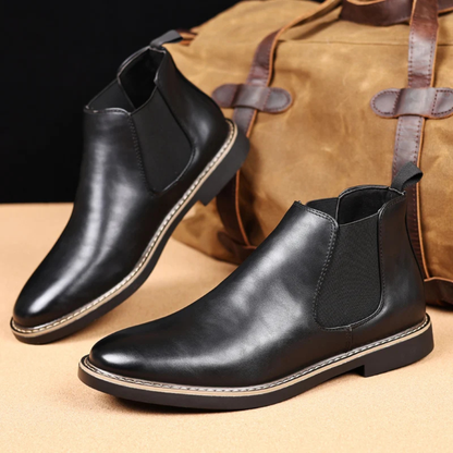 Men's Leather Chelsea Boots Classic Brown