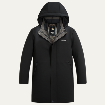 Men's Waterproof Parka Thick Warm Hooded Coat - VibreMode