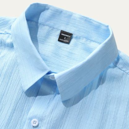 Men's Lightweight Button Up Shirt And Shorts Set
