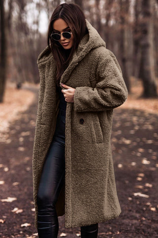 Women's Faux Fur Parka Coat With Hood
