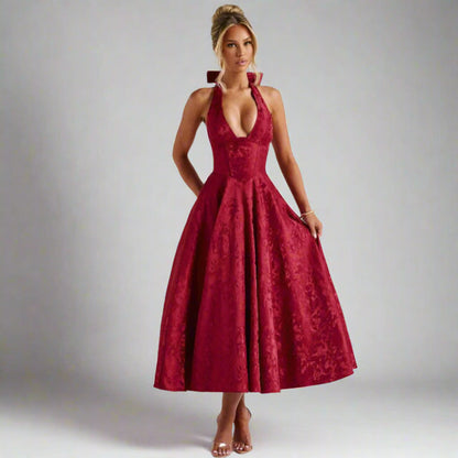 Chic Strapless Evening Dress