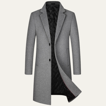 Men's Longline Wool Winter Jacket