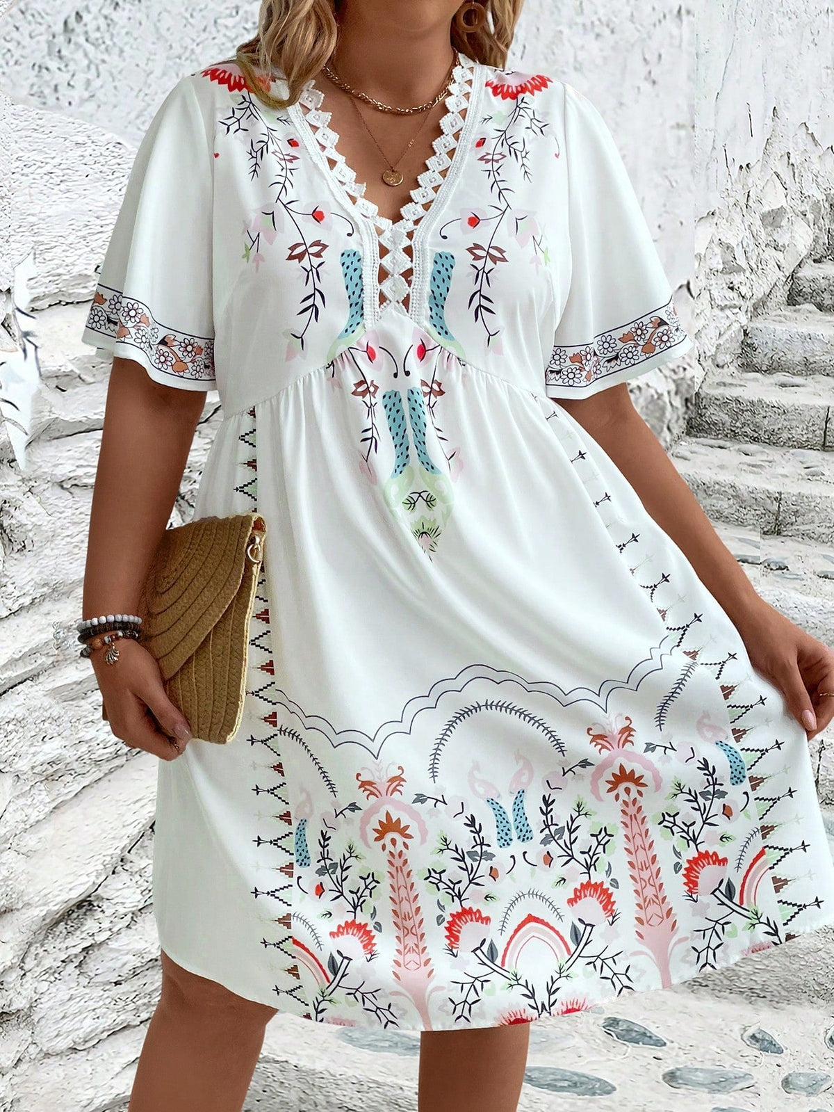 Curvy Chic Floral Maxi Dress