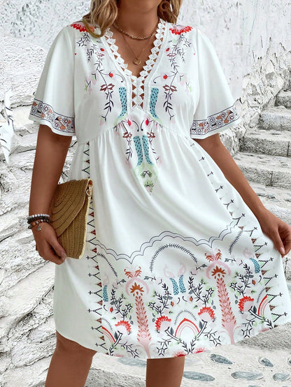 Curvy Chic Floral Maxi Dress