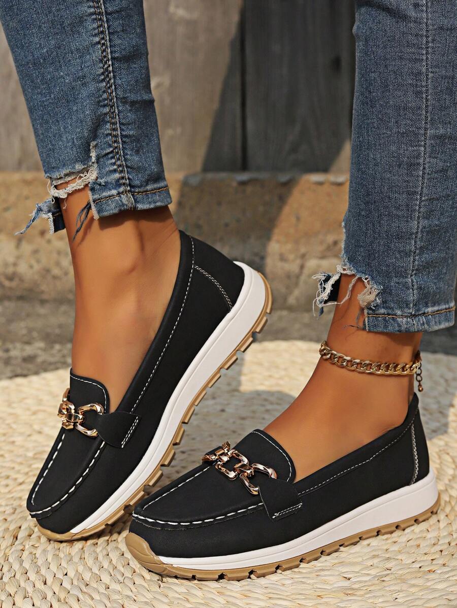 Women's Slip-On Loafers Flat Shoes - VibreMode