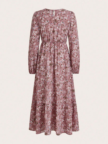 Beautiful Patterned Floor Length Maxi Dress