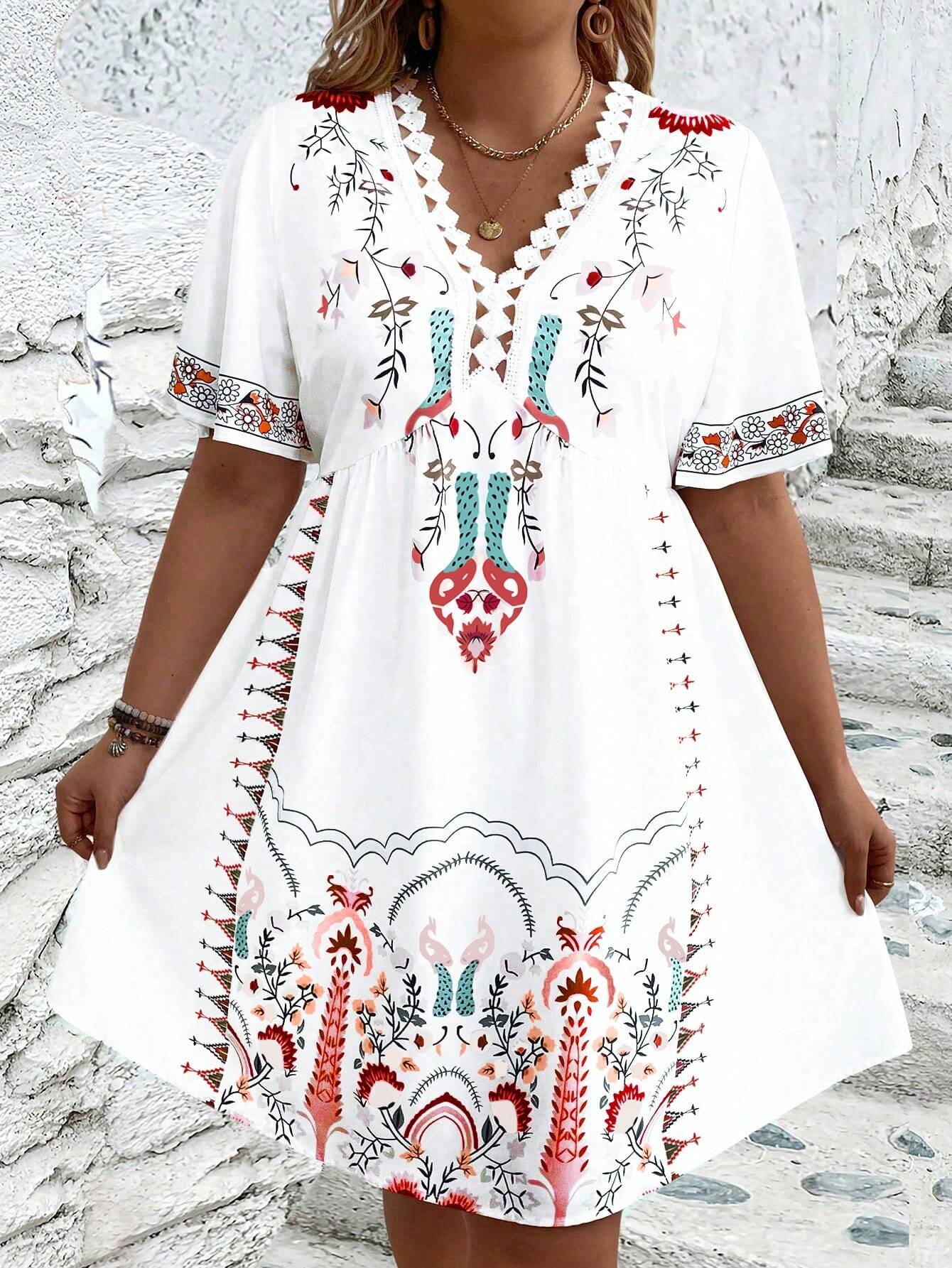 Curvy Chic Floral Maxi Dress