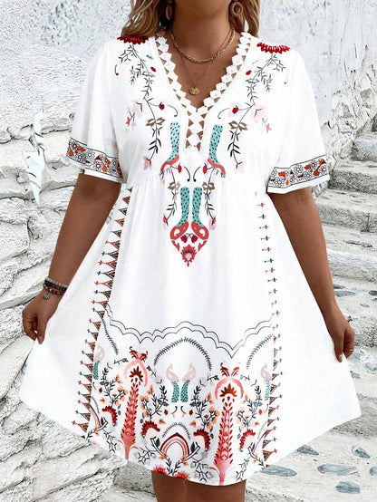 Curvy Chic Floral Maxi Dress