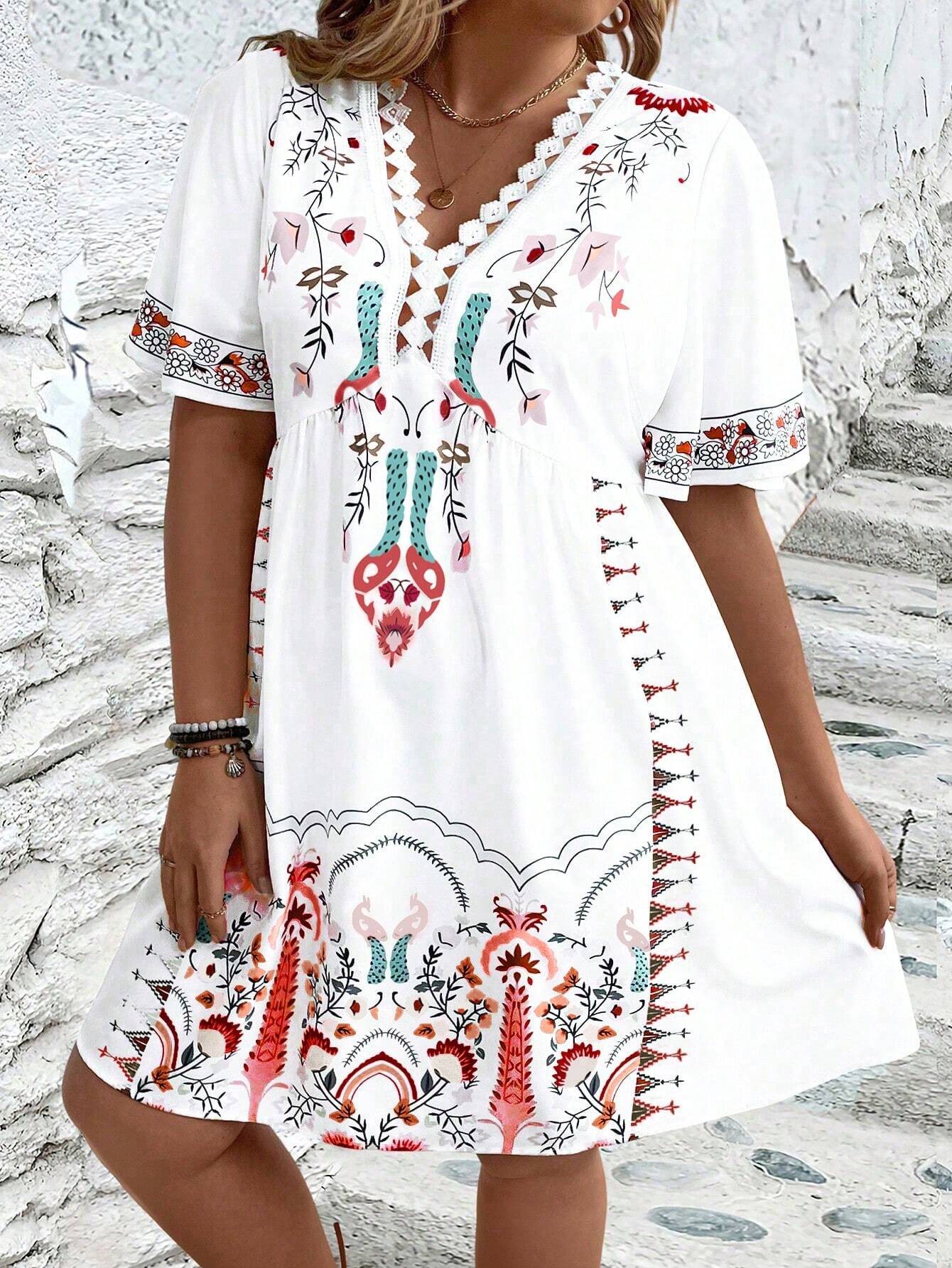 Curvy Chic Floral Maxi Dress