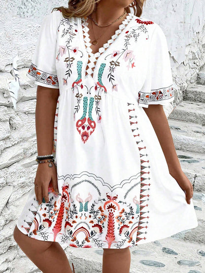 Curvy Chic Floral Maxi Dress