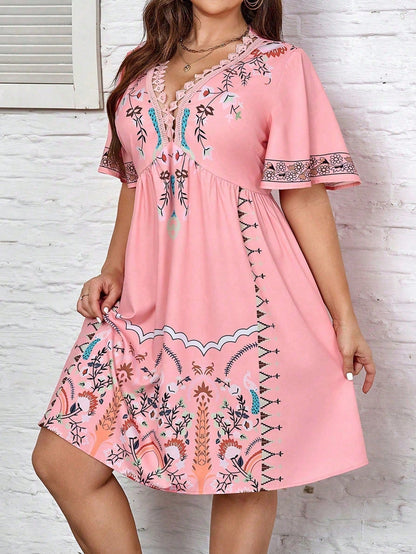Curvy Chic Floral Maxi Dress