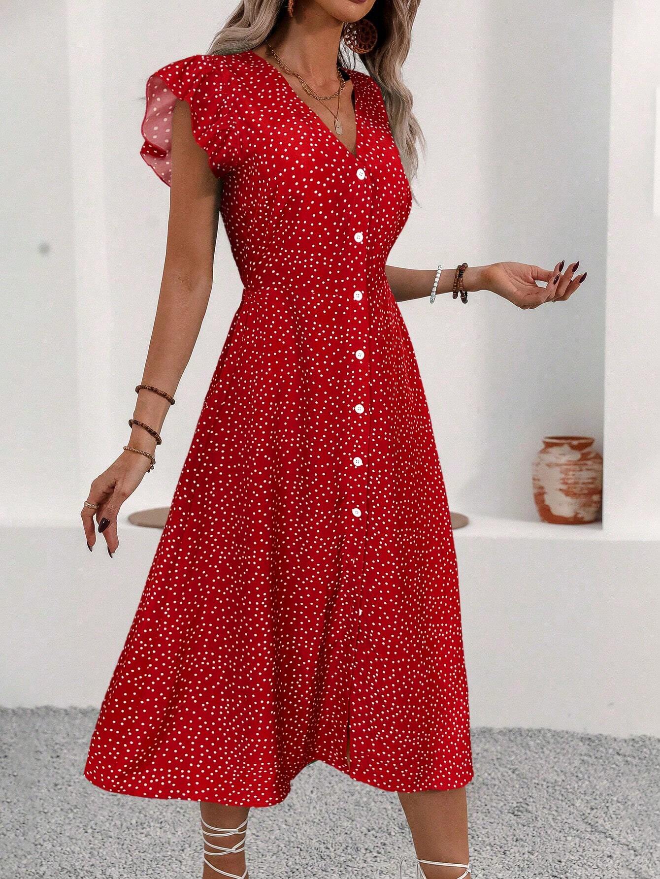 Elegant Deep V Neck Maxi Dress