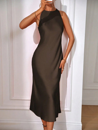 Strapless Floor Length Summer Dress
