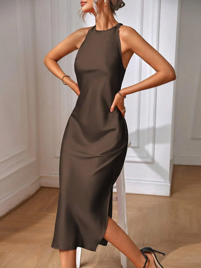 Strapless Floor Length Summer Dress
