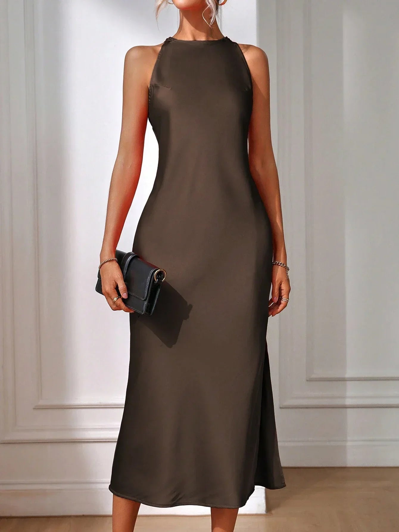 Strapless Floor Length Summer Dress