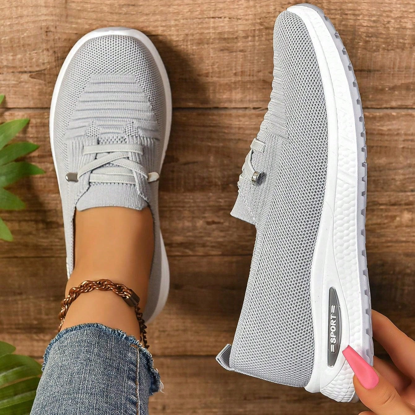 Comfortable Women's Airy Jogging Shoes with Soft Insoles