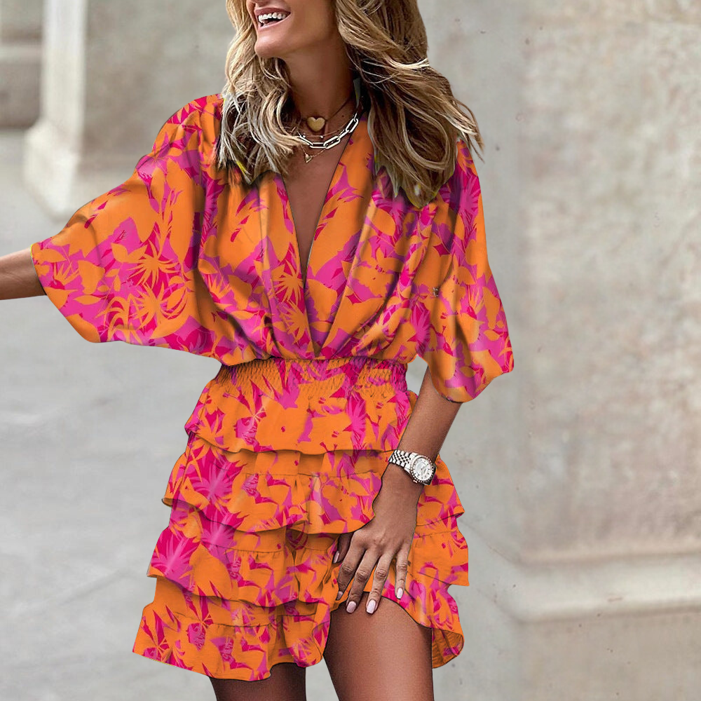 Women's Tummy Control Draped Dress