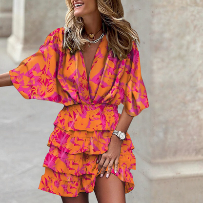 Women's Tummy Control Draped Dress