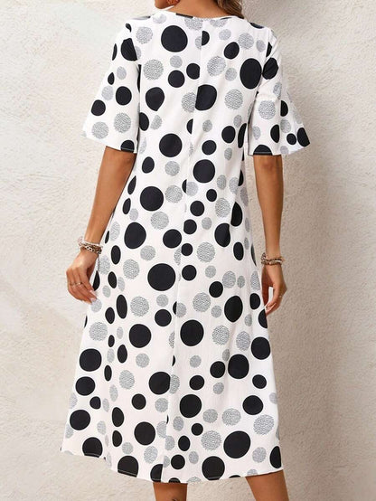 Spotted Floral Women's Dress