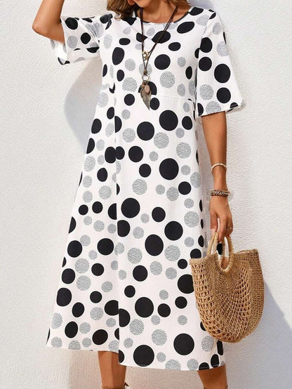 Spotted Floral Women's Dress