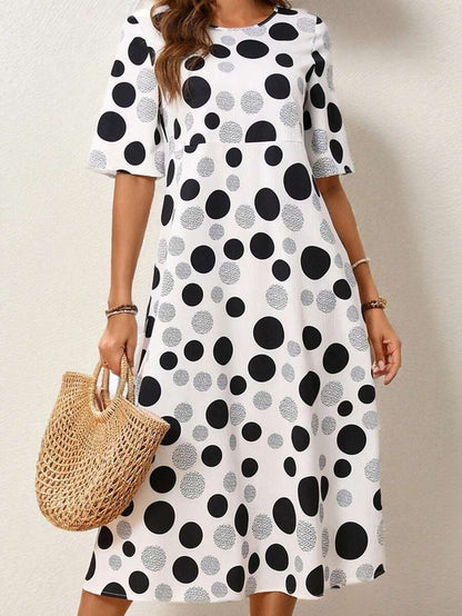 Spotted Floral Women's Dress