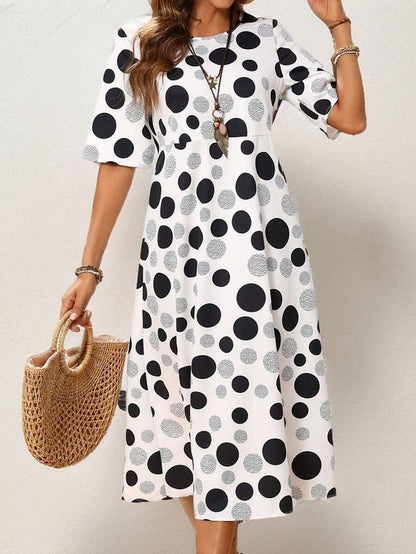 Spotted Floral Women's Dress