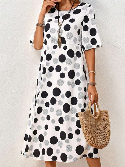 Spotted Floral Women's Dress