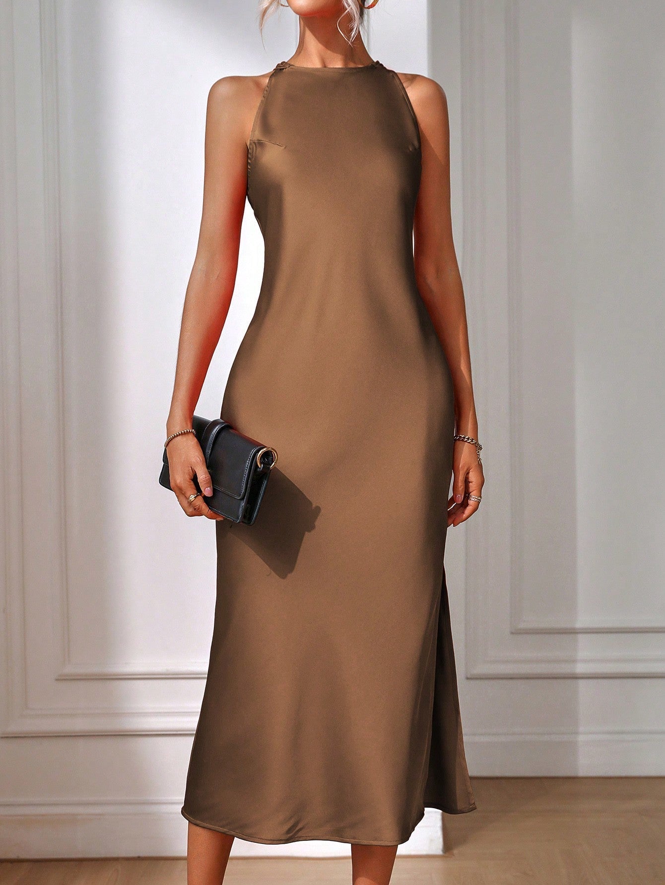 Strapless Floor Length Summer Dress