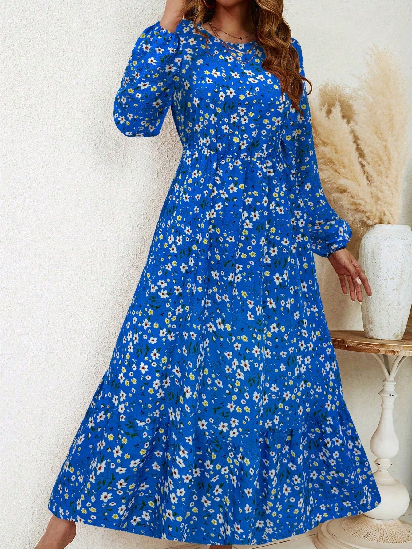 Beautiful Patterned Floor Length Maxi Dress