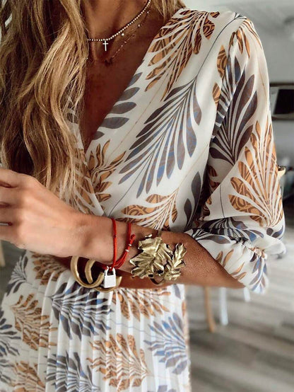 Women's Boho Maxi Dress Swing Style