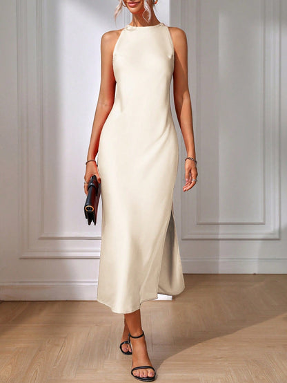 Strapless Floor Length Summer Dress