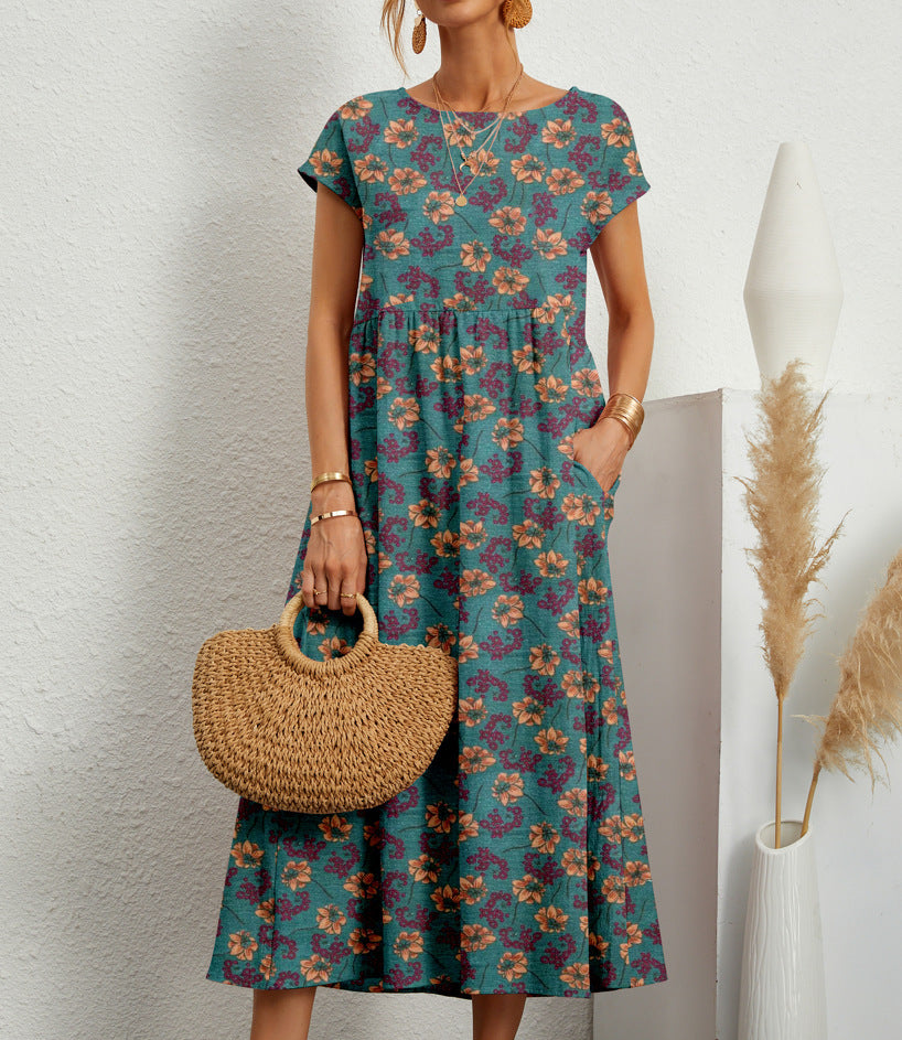 Women's Floral Dress Elegant Formal Wear