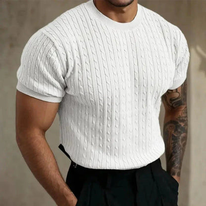 Soft Crew Neck Knit Shirt