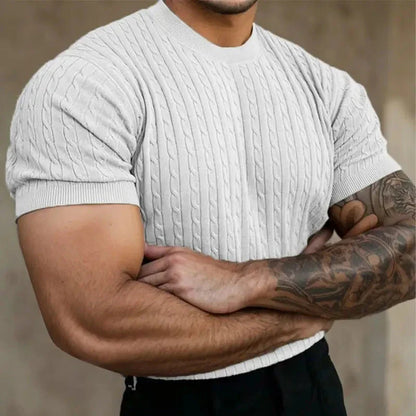 Soft Crew Neck Knit Shirt