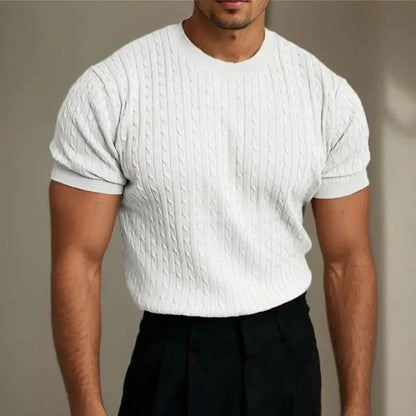 Soft Crew Neck Knit Shirt