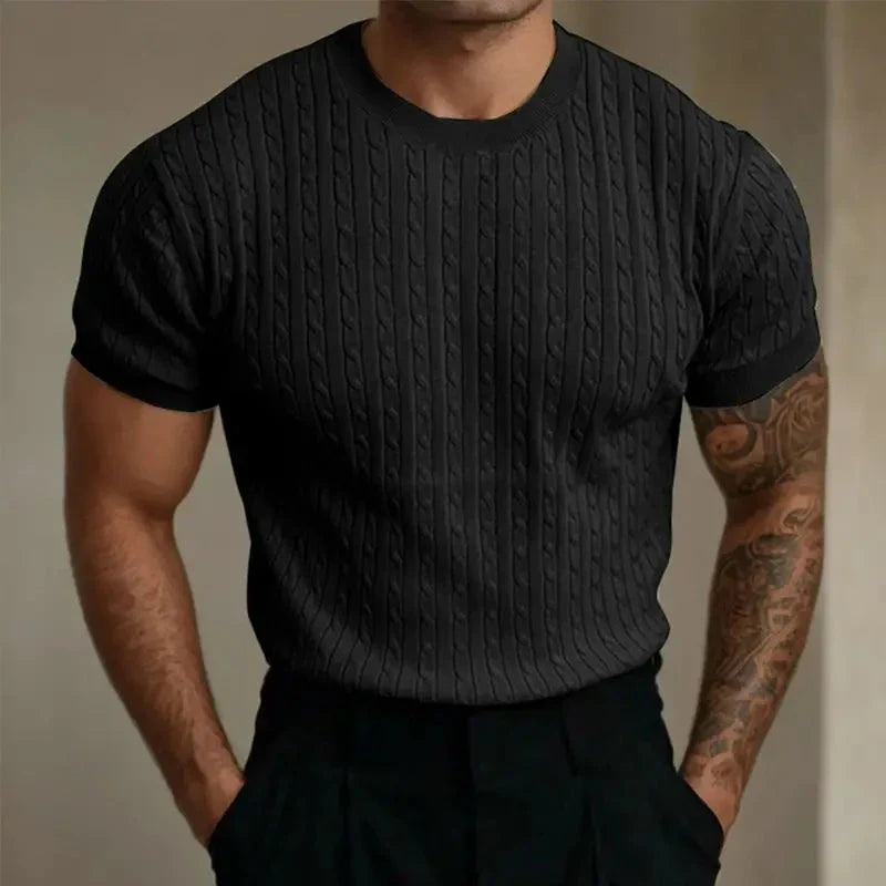 Soft Crew Neck Knit Shirt - VibreMode