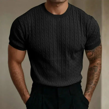 Soft Crew Neck Knit Shirt - VibreMode