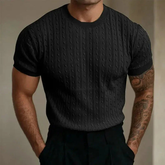 Soft Crew Neck Knit Shirt - VibreMode