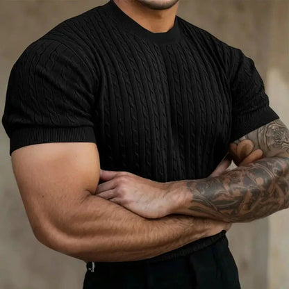 Soft Crew Neck Knit Shirt