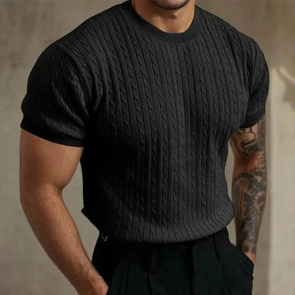 Soft Crew Neck Knit Shirt