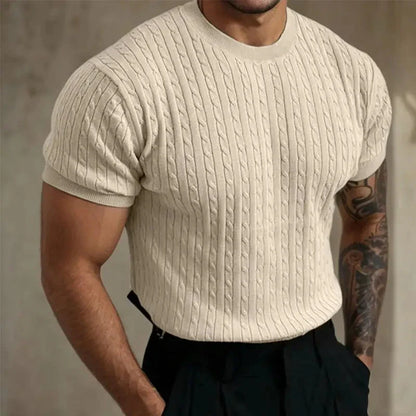 Soft Crew Neck Knit Shirt