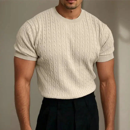Soft Crew Neck Knit Shirt