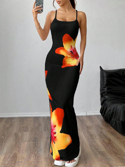 Beautiful Flower Pattern Dress