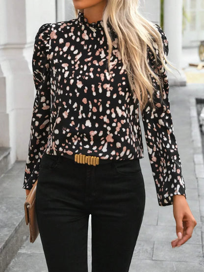 Chic Ruffled Women's Blouse