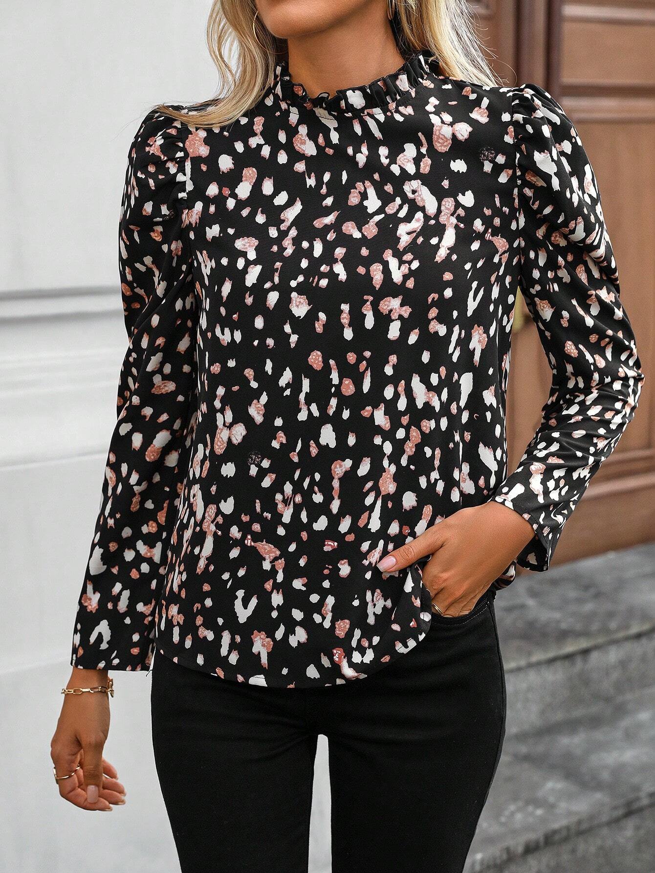 Chic Ruffled Women's Blouse