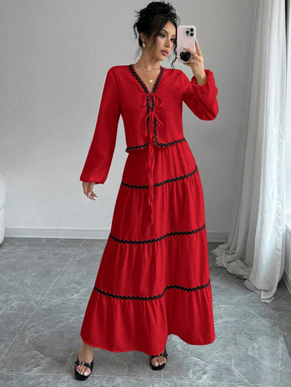 Chic Parisian Dress and Skirt